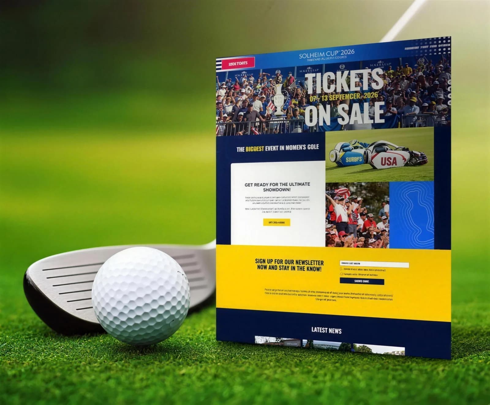 Solheim Cup 2026 website screenshot