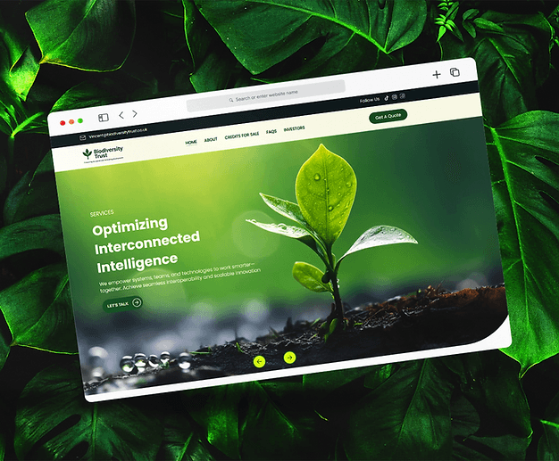 Biodiversity Trust website · sustainability project by DevSparks